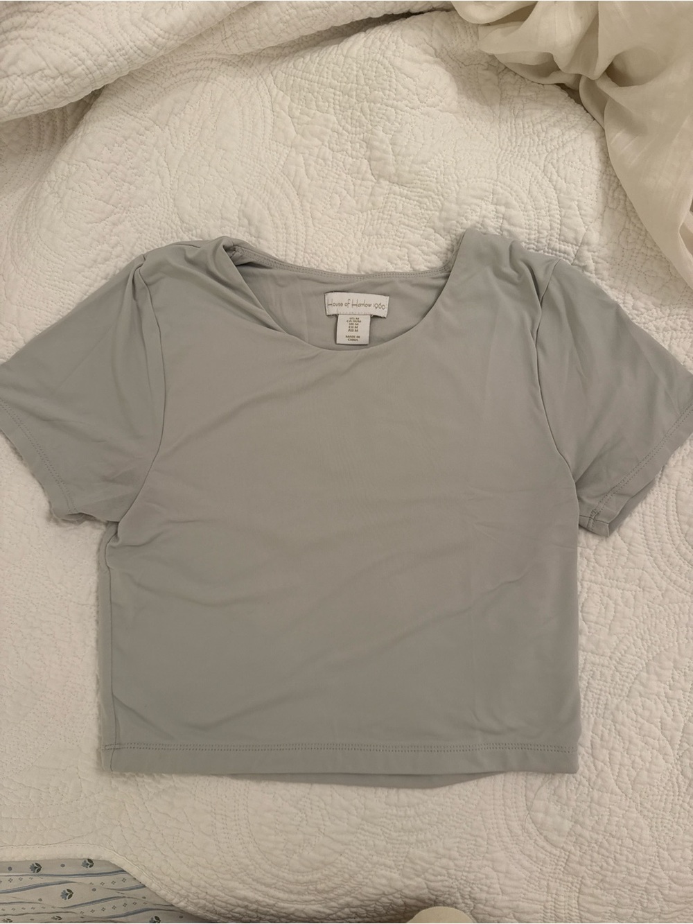 Light Green Dry Fit Cropped Tee